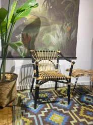 Oslo - Wohnzimmer Sessel aus Rattan, ca. 80cm hoch. 